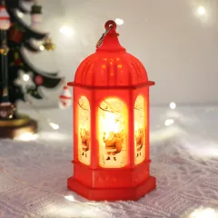 Christmas Decoration Portable Electronic Small Night Lamp Ornaments - Hexagonal Red Old Man - View 1