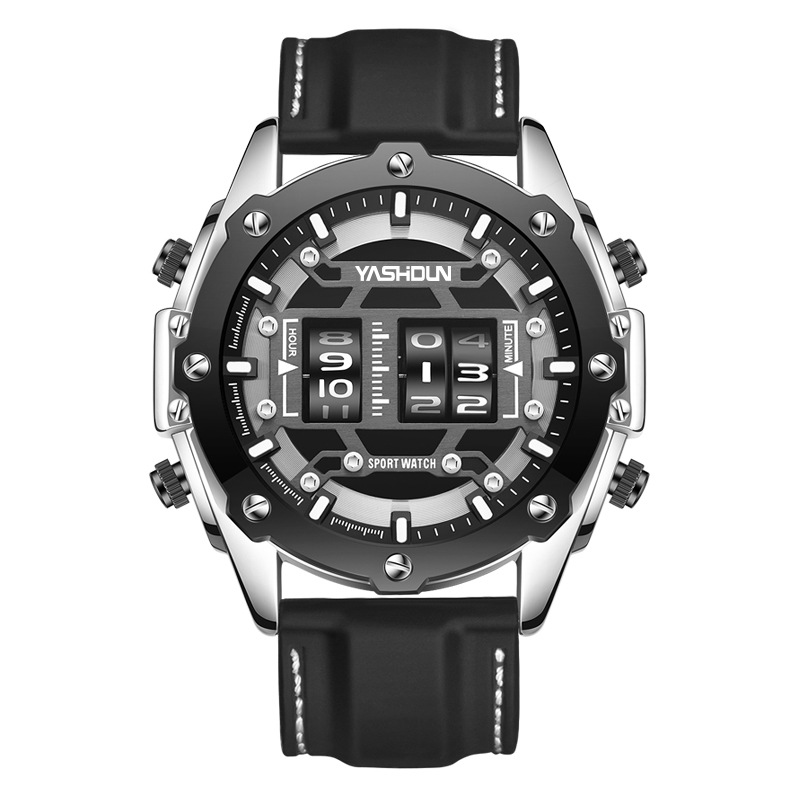 Personalized Multi-functional Mens Watch With A Sporty Silicone Strap 2