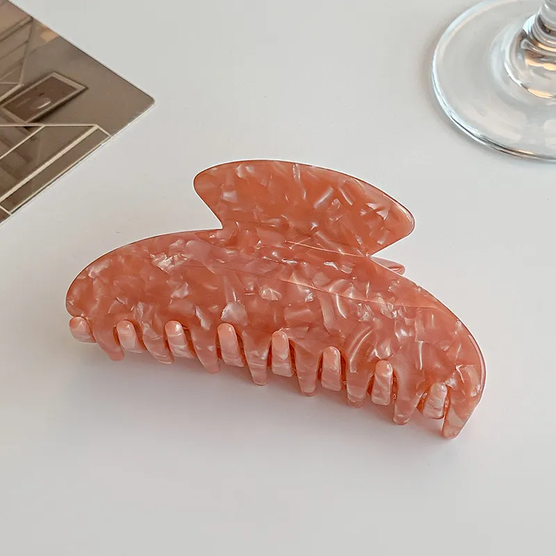 Acetic Acid High-end Leopard Print Hair Clip - Pink