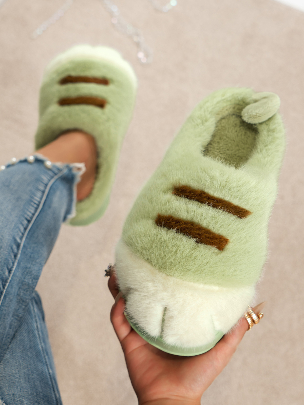 Title 9, European And American Plus Size Closed Toe Fur ...