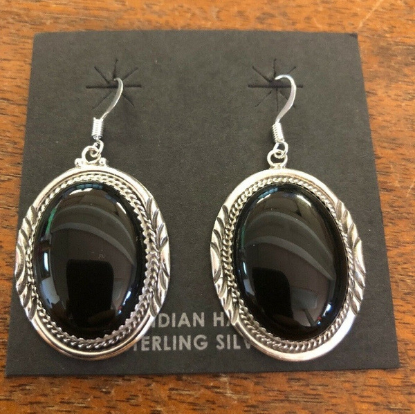 European And American-style Retro Faux Thai Silver Earrings