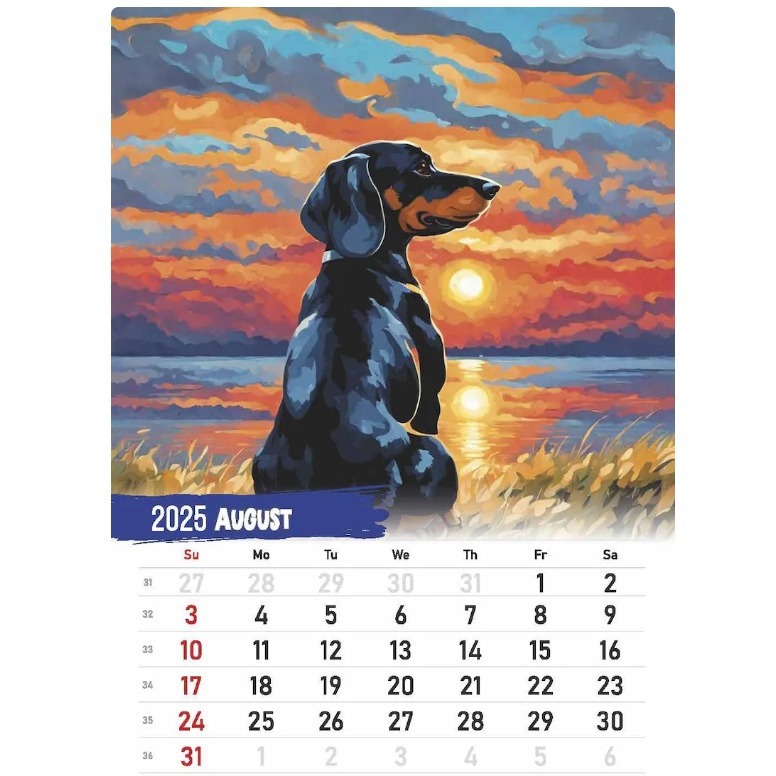 Title 1, Creative Home 2025 New Sausage Dog Calendar