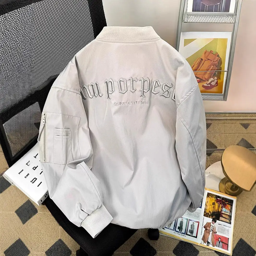 Loose-fit Couples Bomber Jacket, Mens