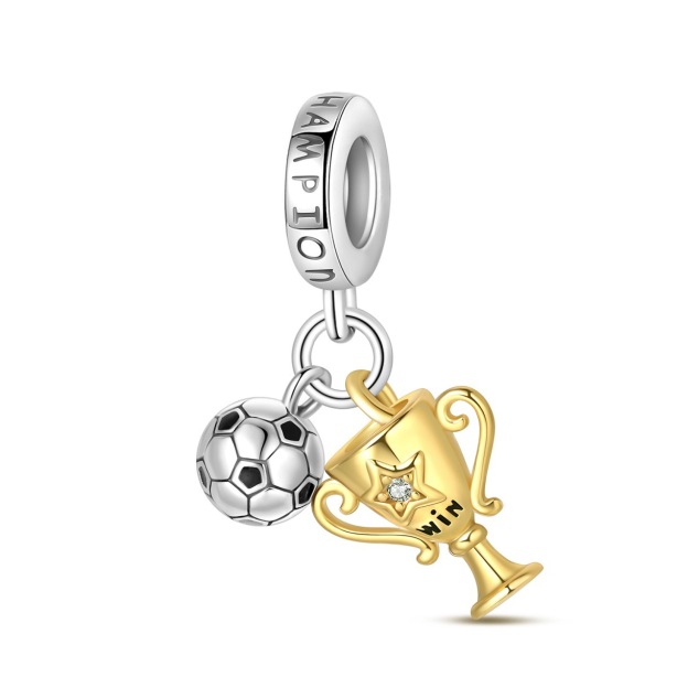 Football DIY Bead Pendant Bracelet Accessories