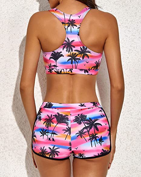 Boxer Three-piece Seaside Vacation Beach Swimsuit