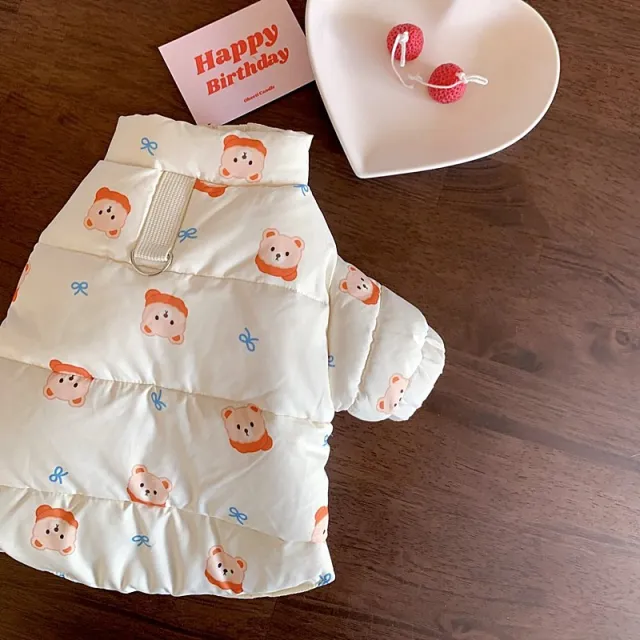 Small Puppies Cat Autumn And Winter Clothes Thickened Clothes Bear - Shop at LoveMi