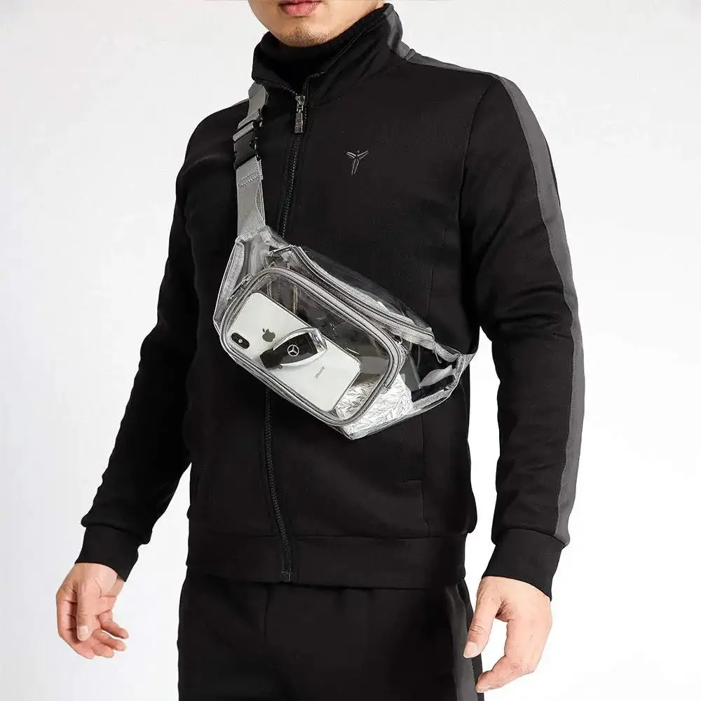 Eco-friendly Transparent PVC Waist Bag Outdoor Sports