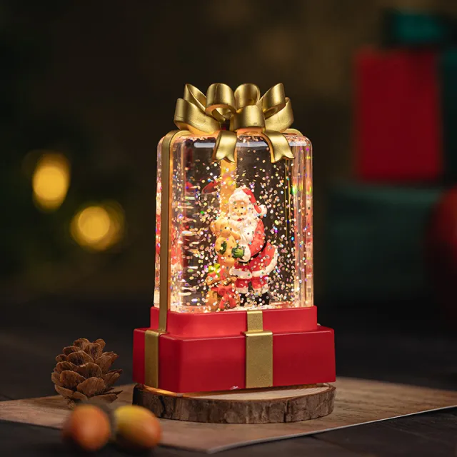 Christmas Birthday Gift Decorations Crystal Lamp Ornaments Santa Claus - Shop at LoveMi