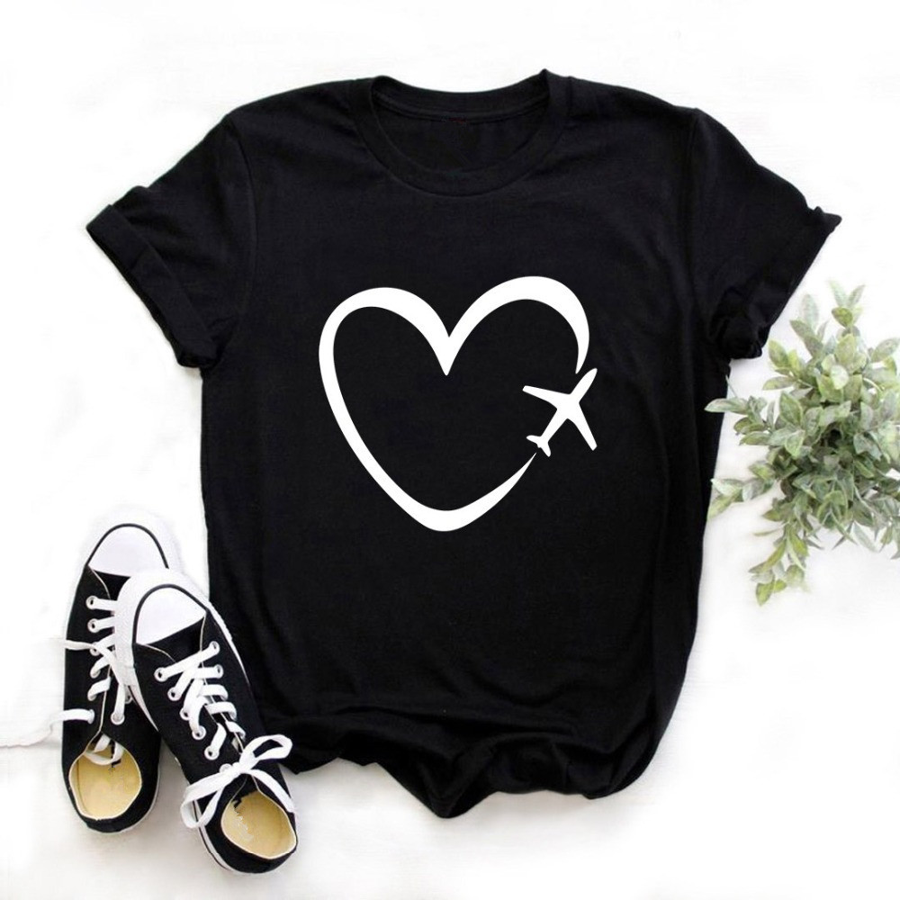 Title 4, Fashion Simple Letter Printing Casual Ladies Sh...