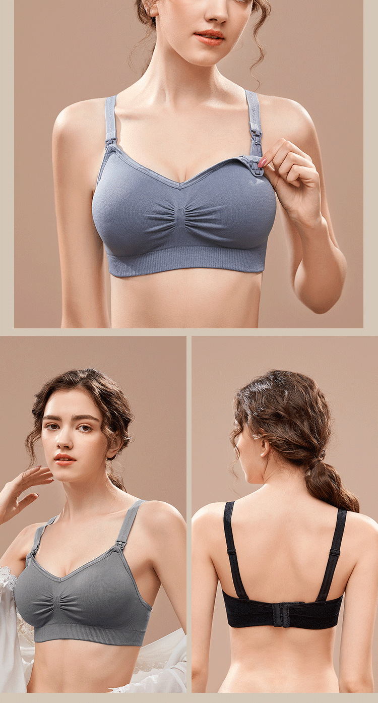 Title 3, Large Size Full Cup Wireless Push Up Nursing Bra