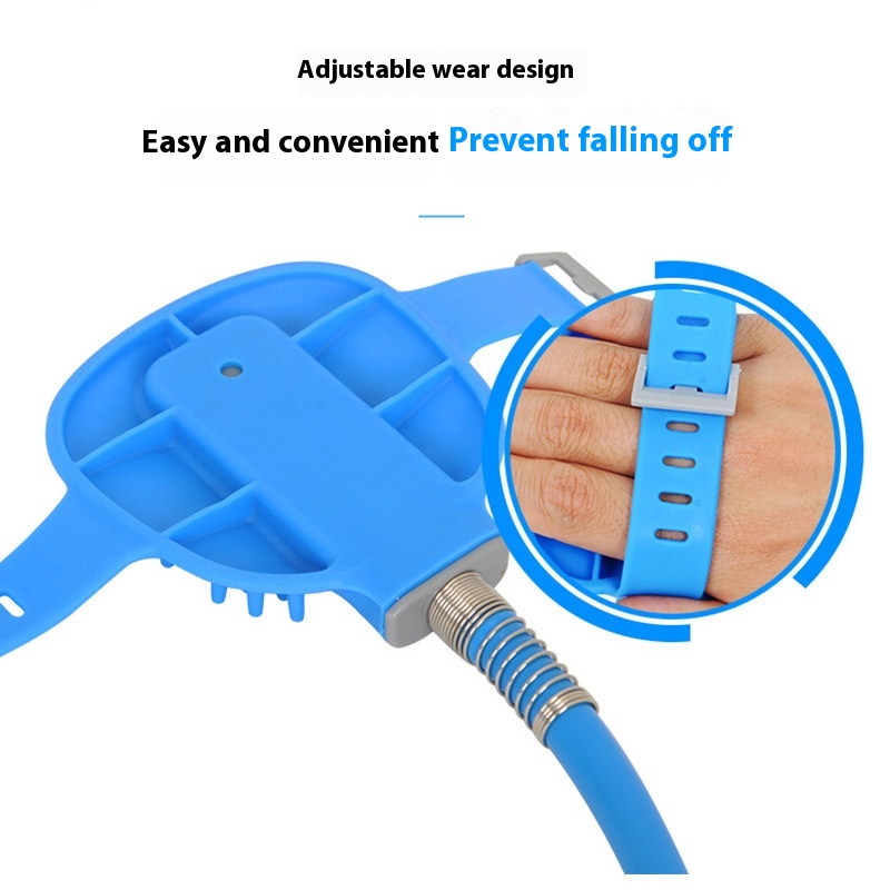 Pet Bathing Glove with Silicone Nozzle – Handheld Dog Shower & Massage Brush - Image 3
