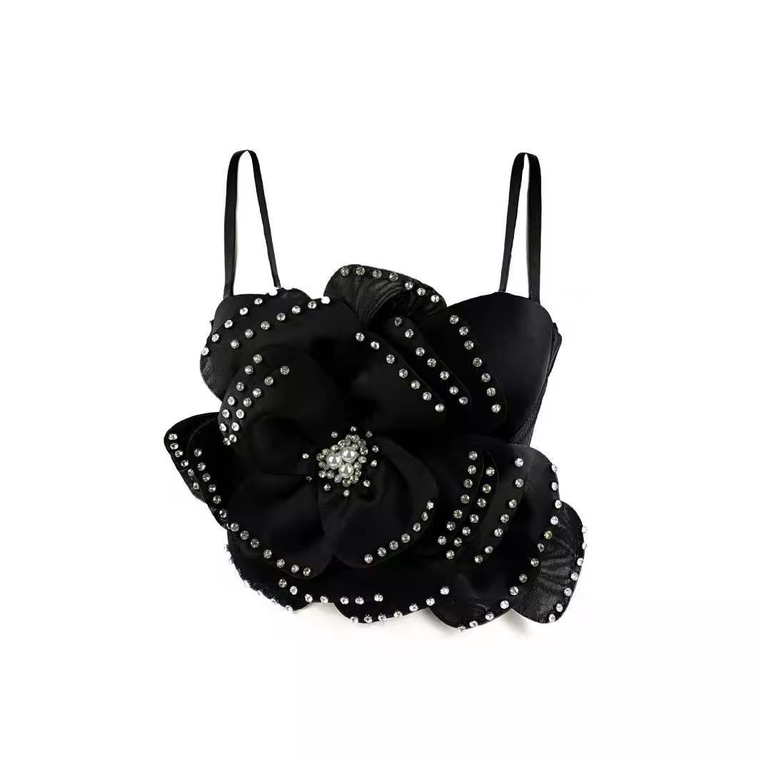 Design Sense Fishbone Bra Hot Girl Outer Wear Sweet Spaghetti-strap