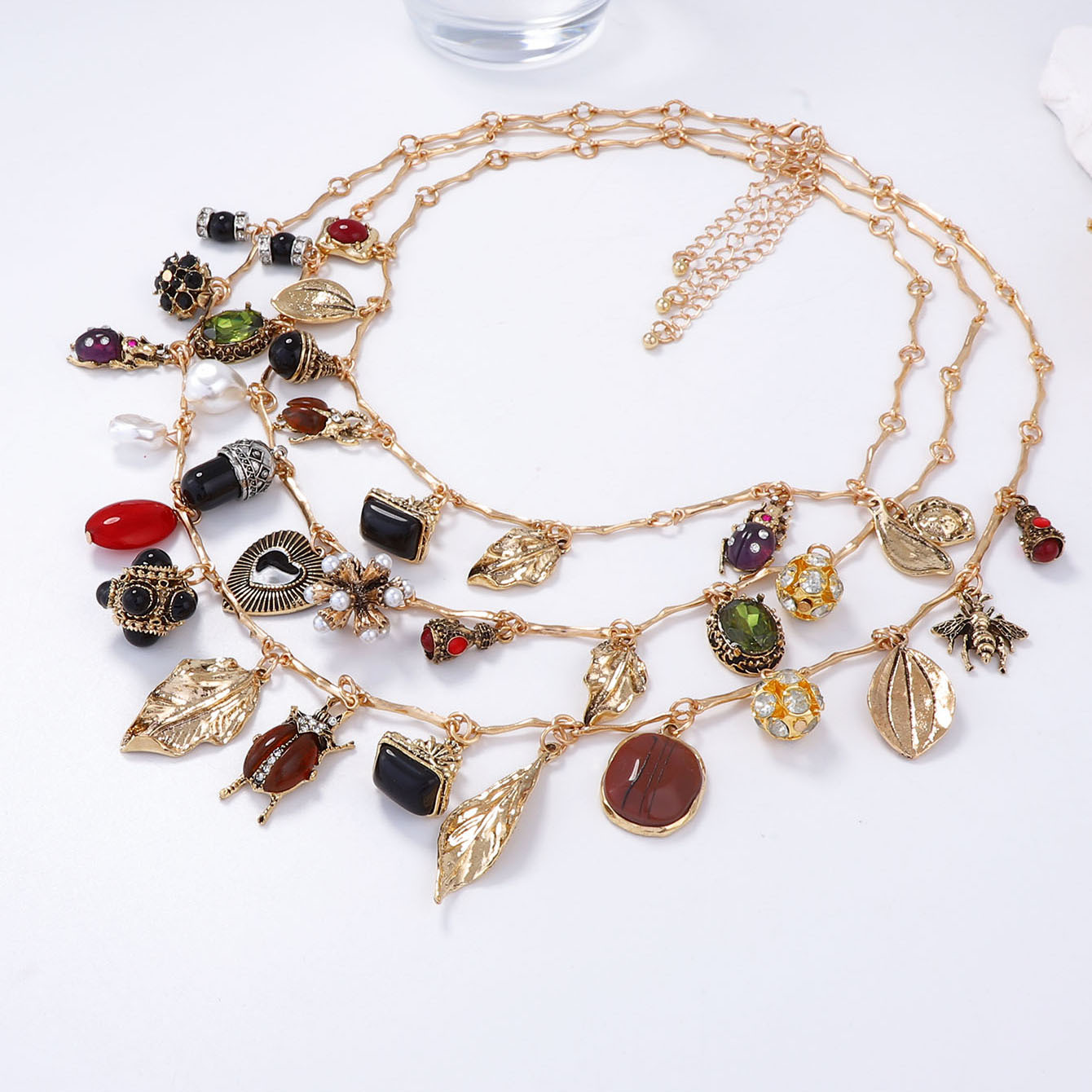 Multilayer Layered Design Vintage Geometric Necklaces