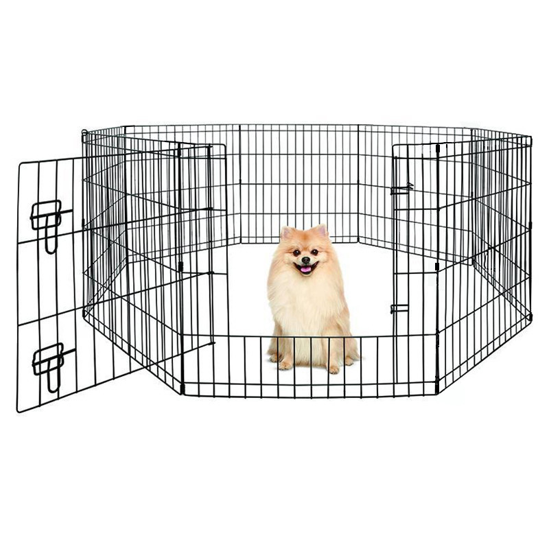 Foldable Pet Fence Partition Gate Dog Cage Enclosure