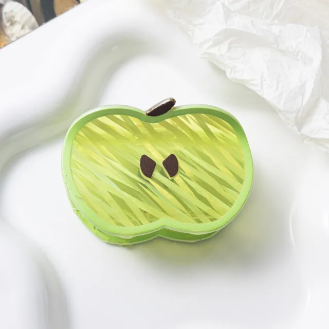 Cute Green Apple shaped Claw Clip With Fruit Theme Green Apple - Shop at LoveMi