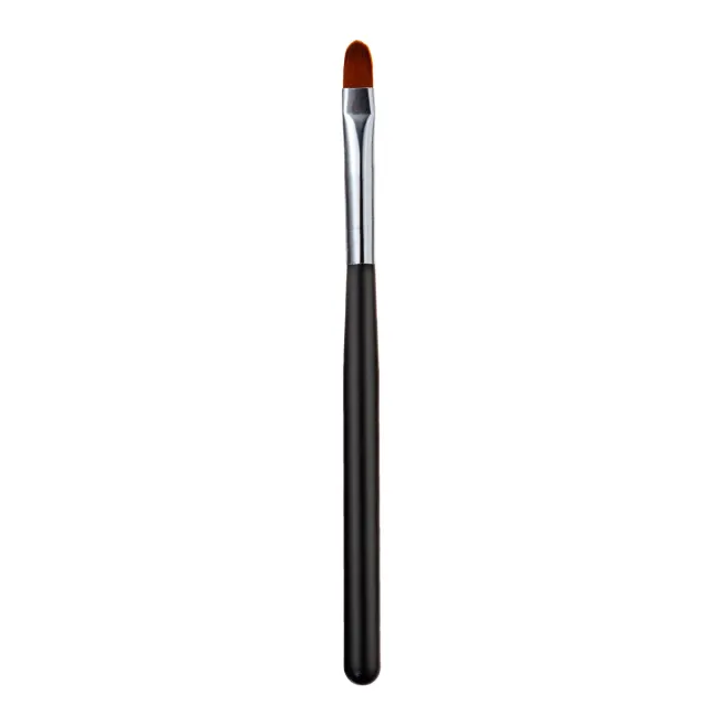 Sales Nylon Hair Round Head Single Nail Beauty Paint Pen Nail Beauty Flat Head UV Pen Nail Brush Tools Black Stick Round Head - Shop at LoveMi