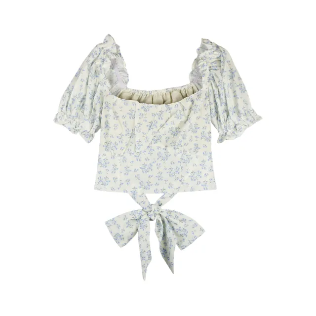 French Gentle Sweet Square Collar Puff Sleeve Shirt For Women Jo Malone - Shop at LoveMi