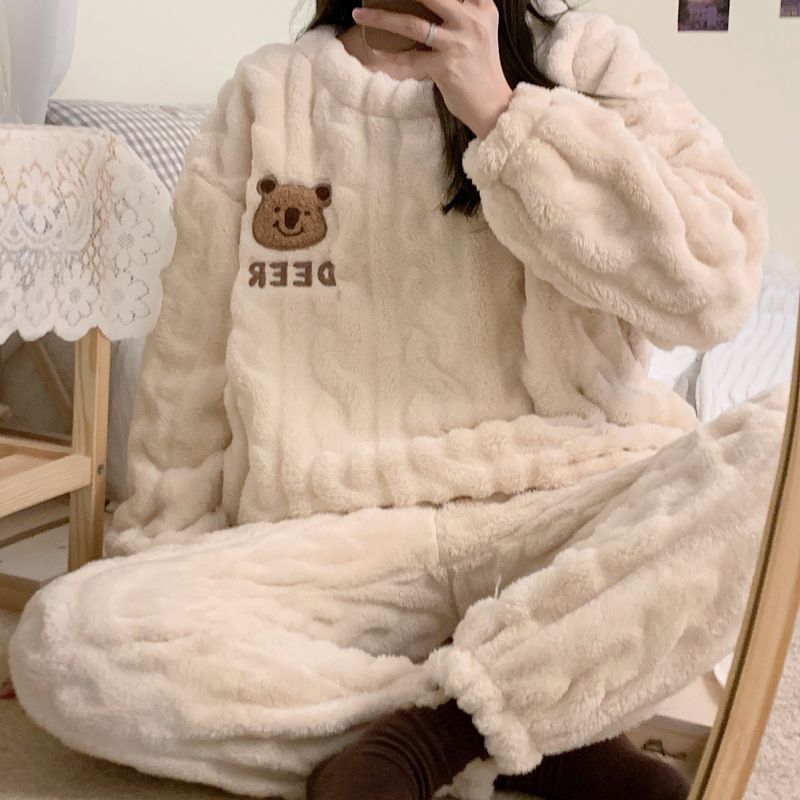 Beige Bear Head Suit