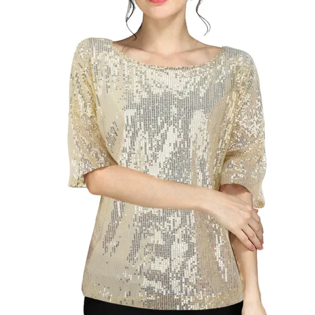 Summer Short Sleeve Vest Women's Solid Color Gold - Shop at LoveMi