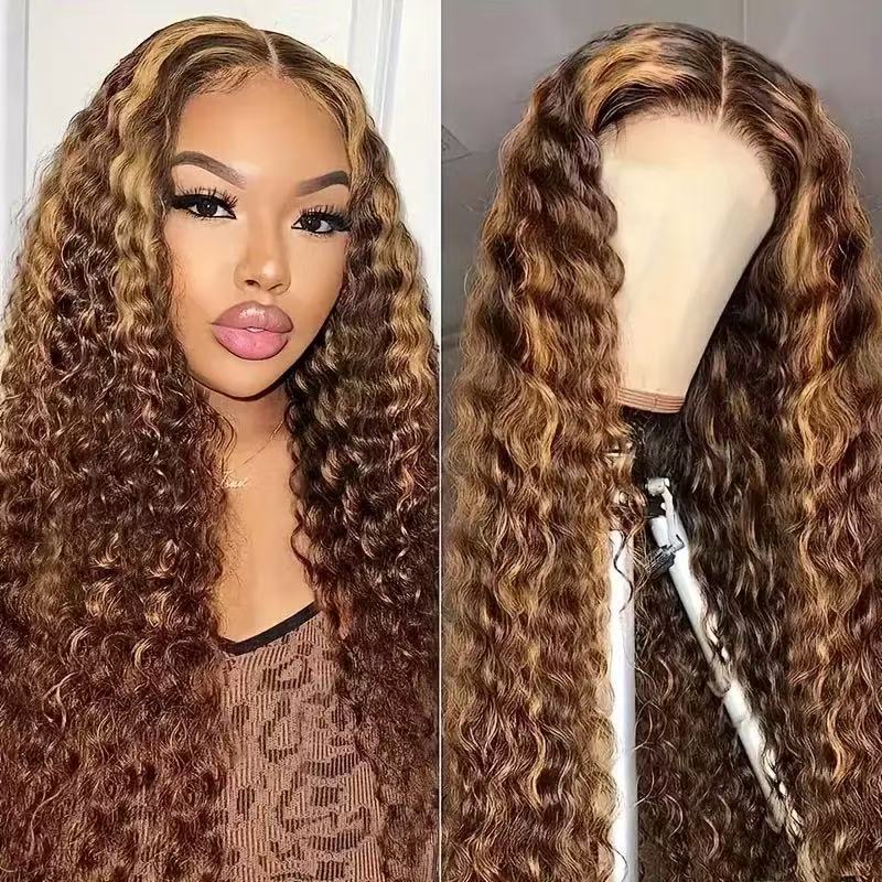 Womens Medium-length African Small Curls