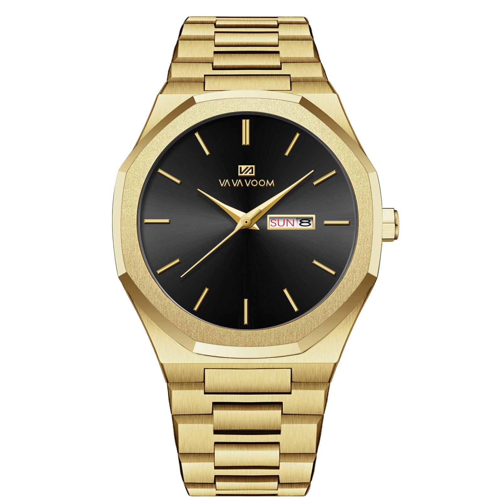 Business-Casual Steel-Chain Mens Watch