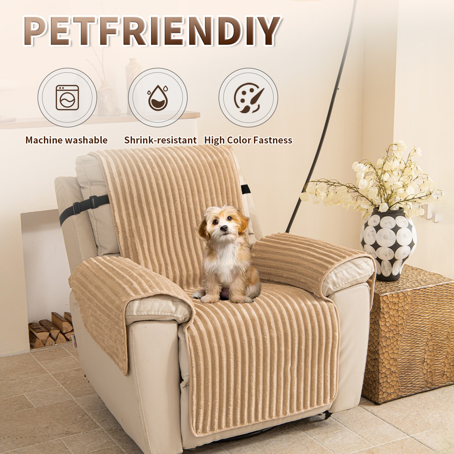 Waterproof And Non-Slip Single Sofa Cushion Cover