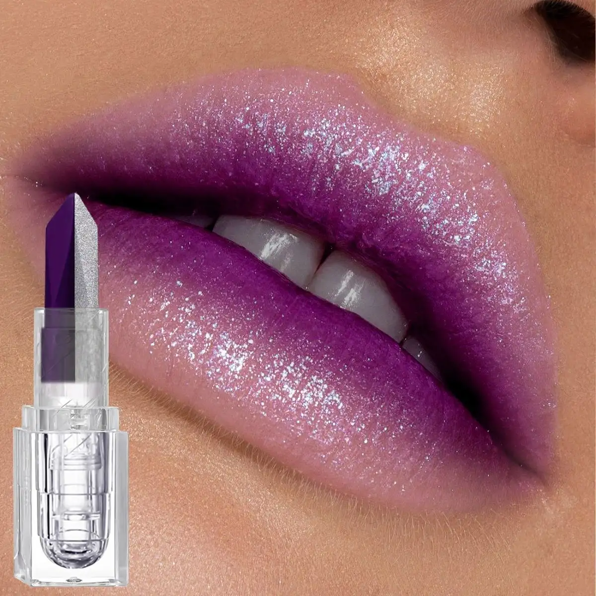 Soft-matte, Dual-tone, 2-in-1 Matte Longwear Lip Mud With A Pearly, Iridescent, And Velvety-matte Finishstain-proof And Smudge-resistant