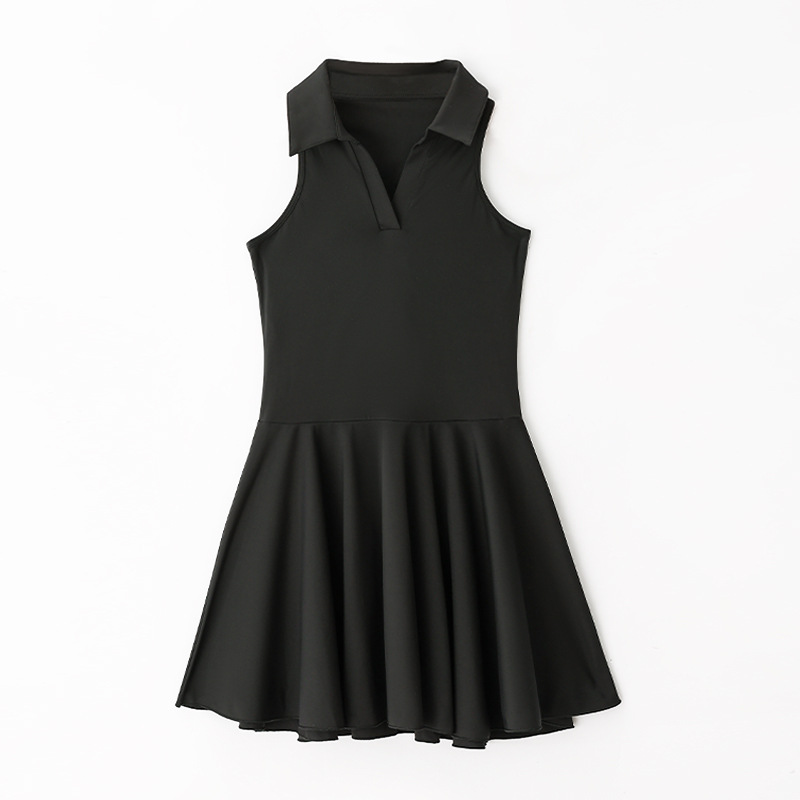 Women's Tennis Suit V-shaped Suit With Chest Pad Dress - Image 8