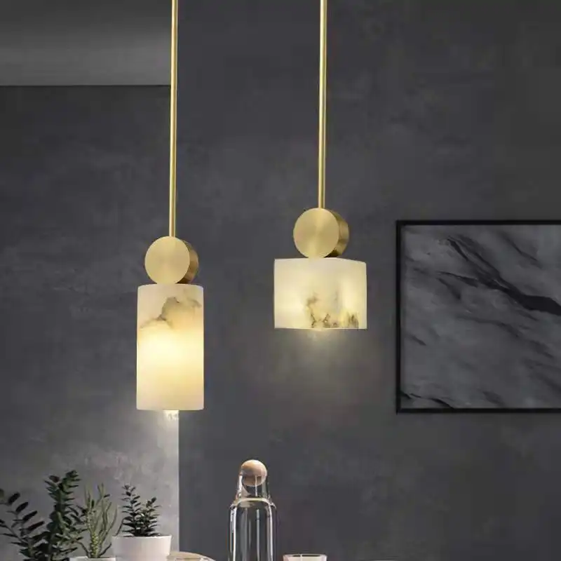 Simple Bedside Chandelier Bedroom Dining Room Marble
