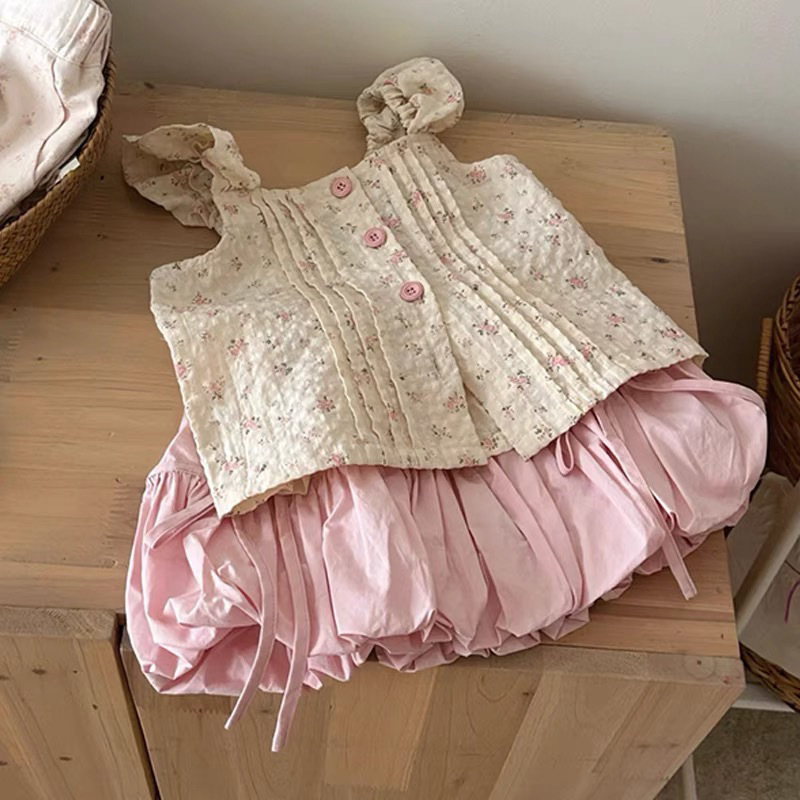 Girls' Sleeve Top And Bloomers Shorts