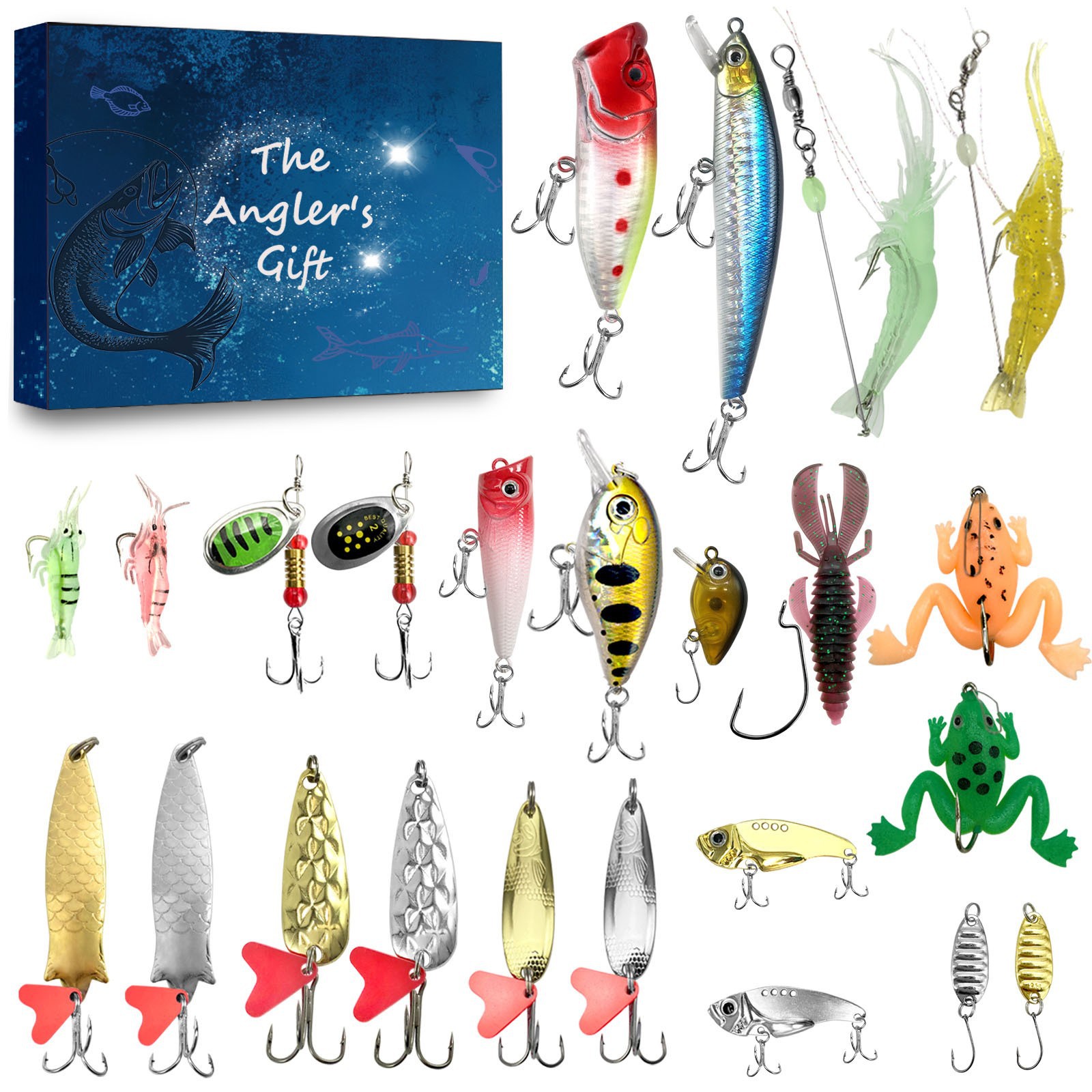 Christmas Fishing Lure Gift Box Blind Box Lure Set