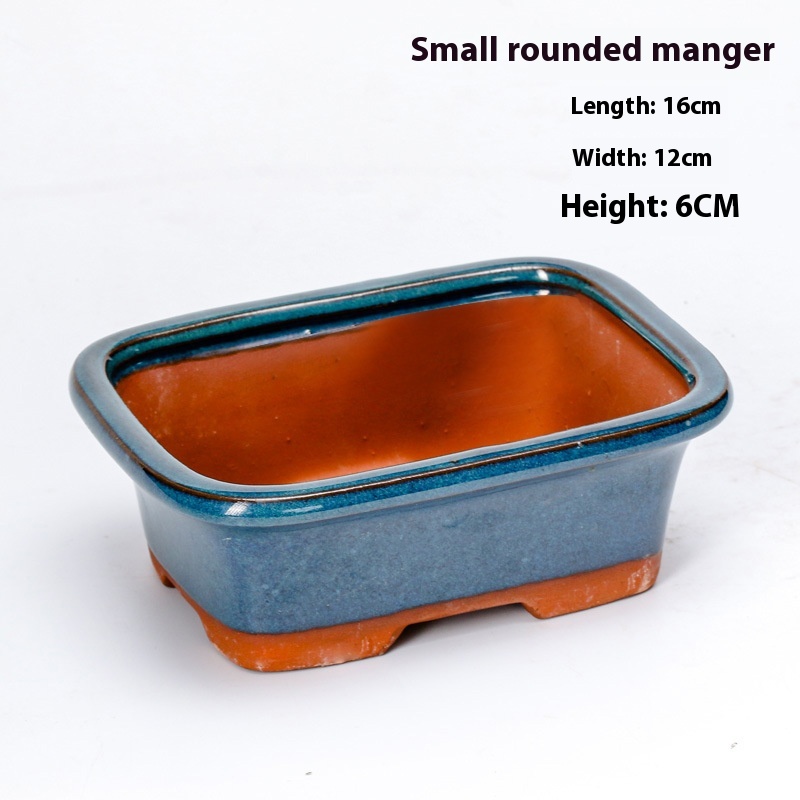 Rounded Manger Peacock Blue