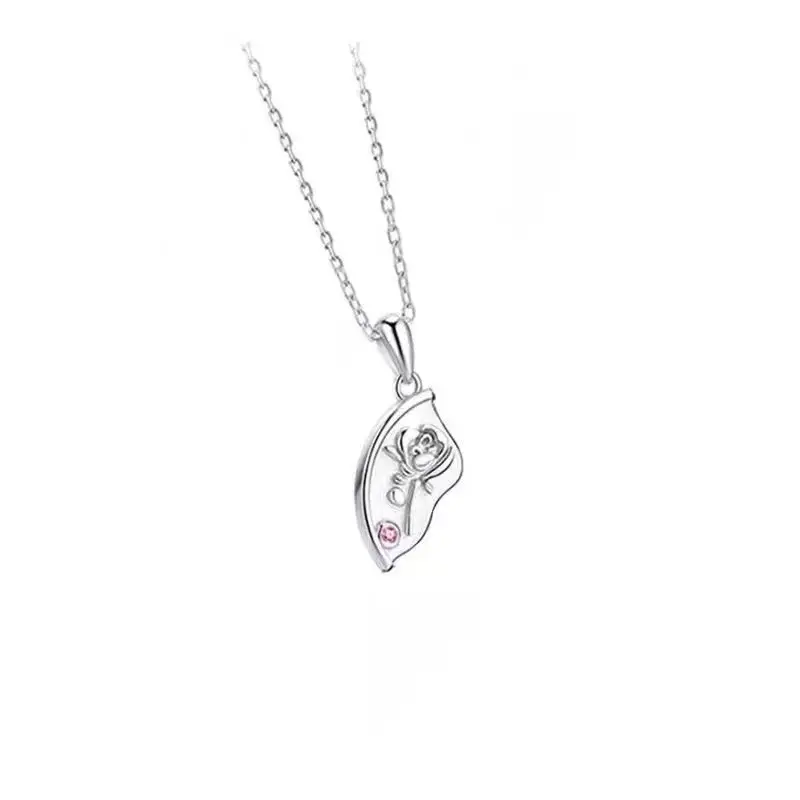 Little Prince And Rose Couple Necklace