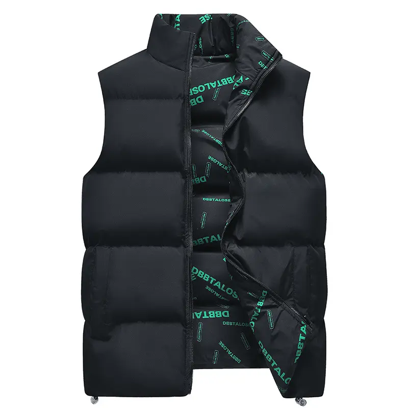 Heating And Warm-keeping Casual Printed Hooded Waistcoat