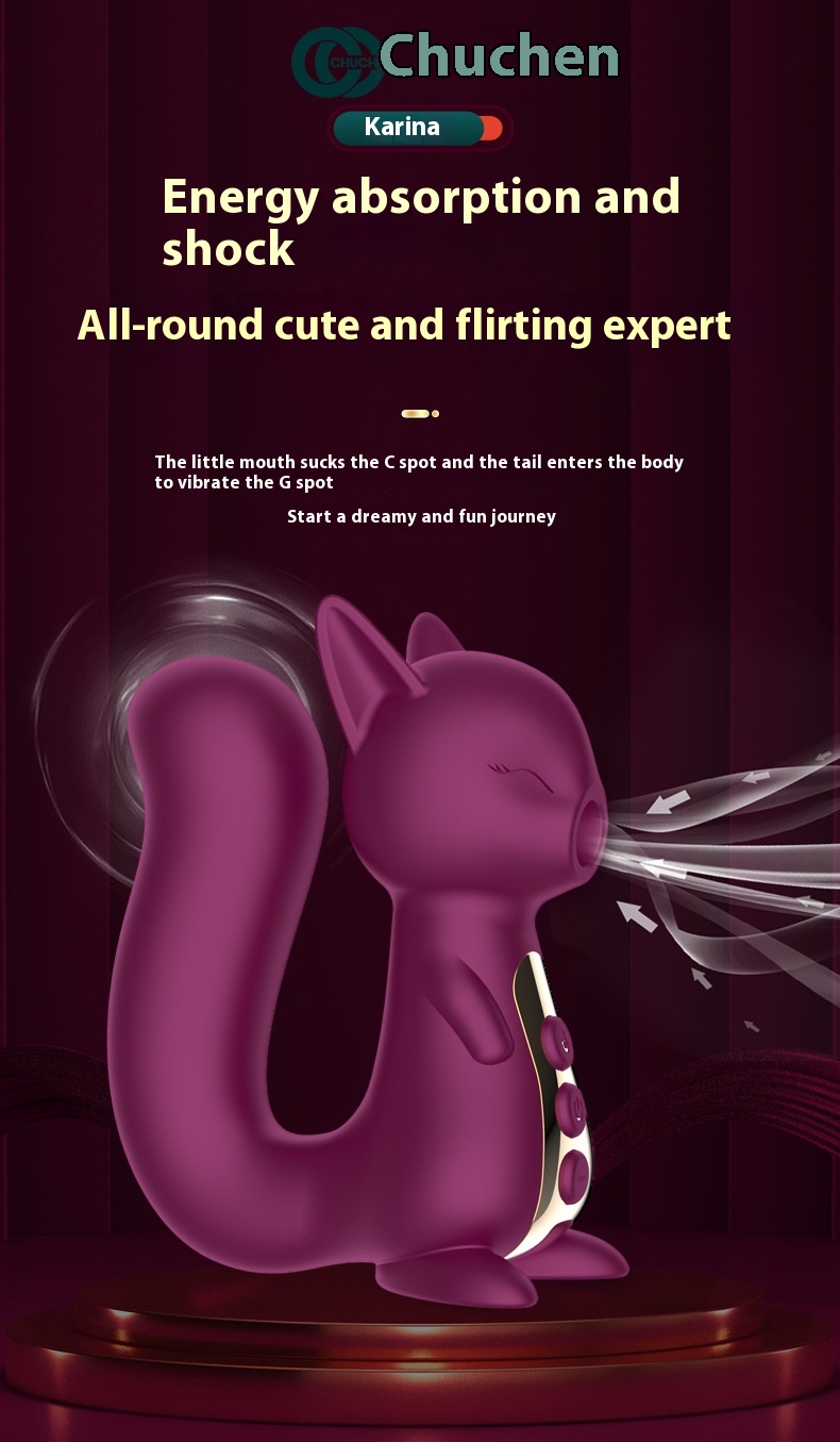 Cute Female Fox Cute Pet Sucking Massager 8