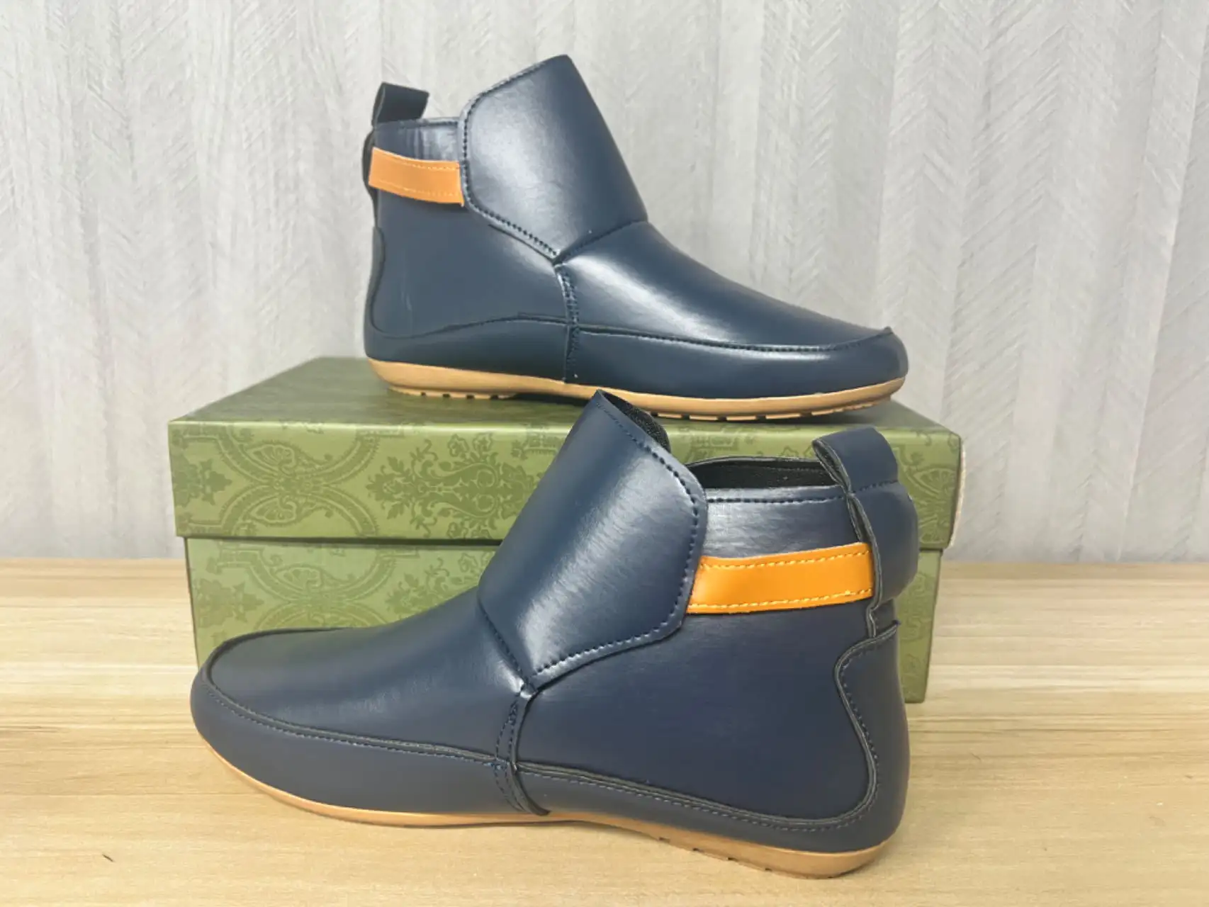 Casual Velcro Flat Soft Leather Ankle Boots