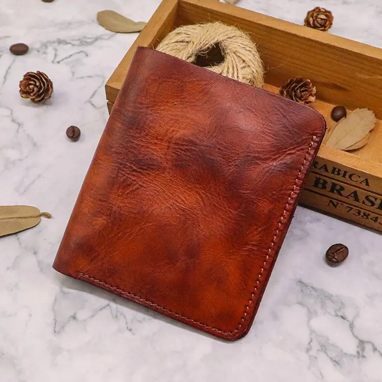 First Layer Cowhide Multiple Card Slots Skeleton-skin