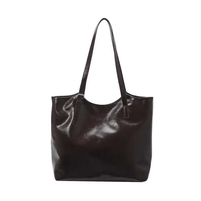 Japanese style Minimalist Tote Bag For Women Brown - Shop at LoveMi
