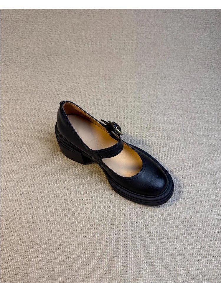 Round-toe High-heeled Mary Jane Shoes For Women — detail view 4