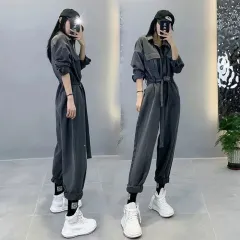 Fashion Loose And Handsome Fried Street One-piece Tide - Elegant Grey - View 1