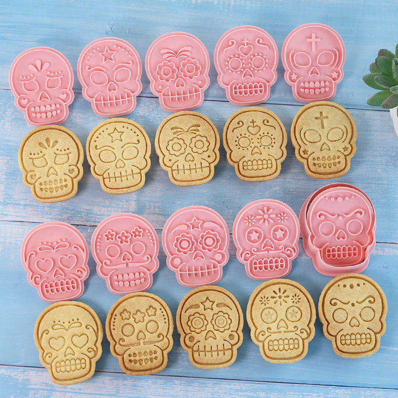 Halloween Skull Cookie Cutter (10piece Set)