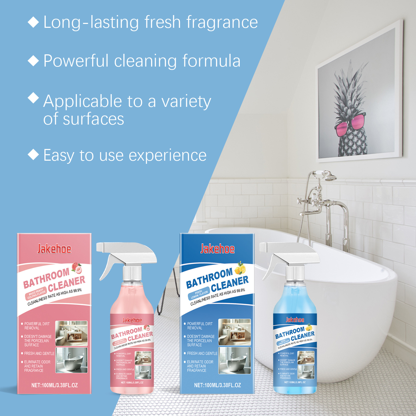 Title 6, Bathroom Cleaner Glass Shower Fragrance