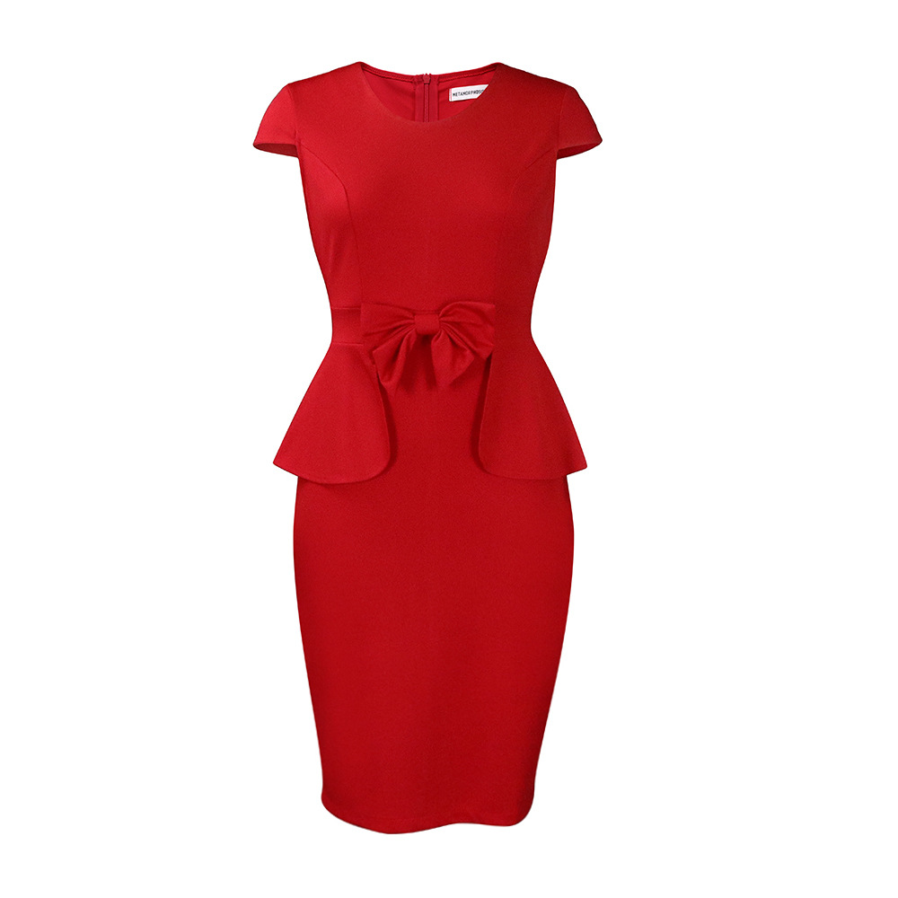 Women's Elegant Fitted Hip-Hugging Casual Dress 9