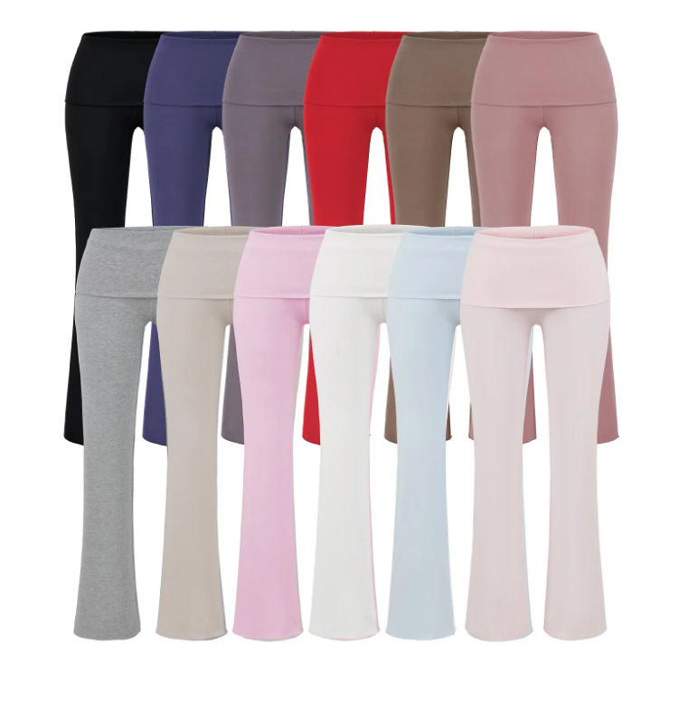 Low-rise Flared Jeans With A Turned-up Hem For A Slimming Look, Womens