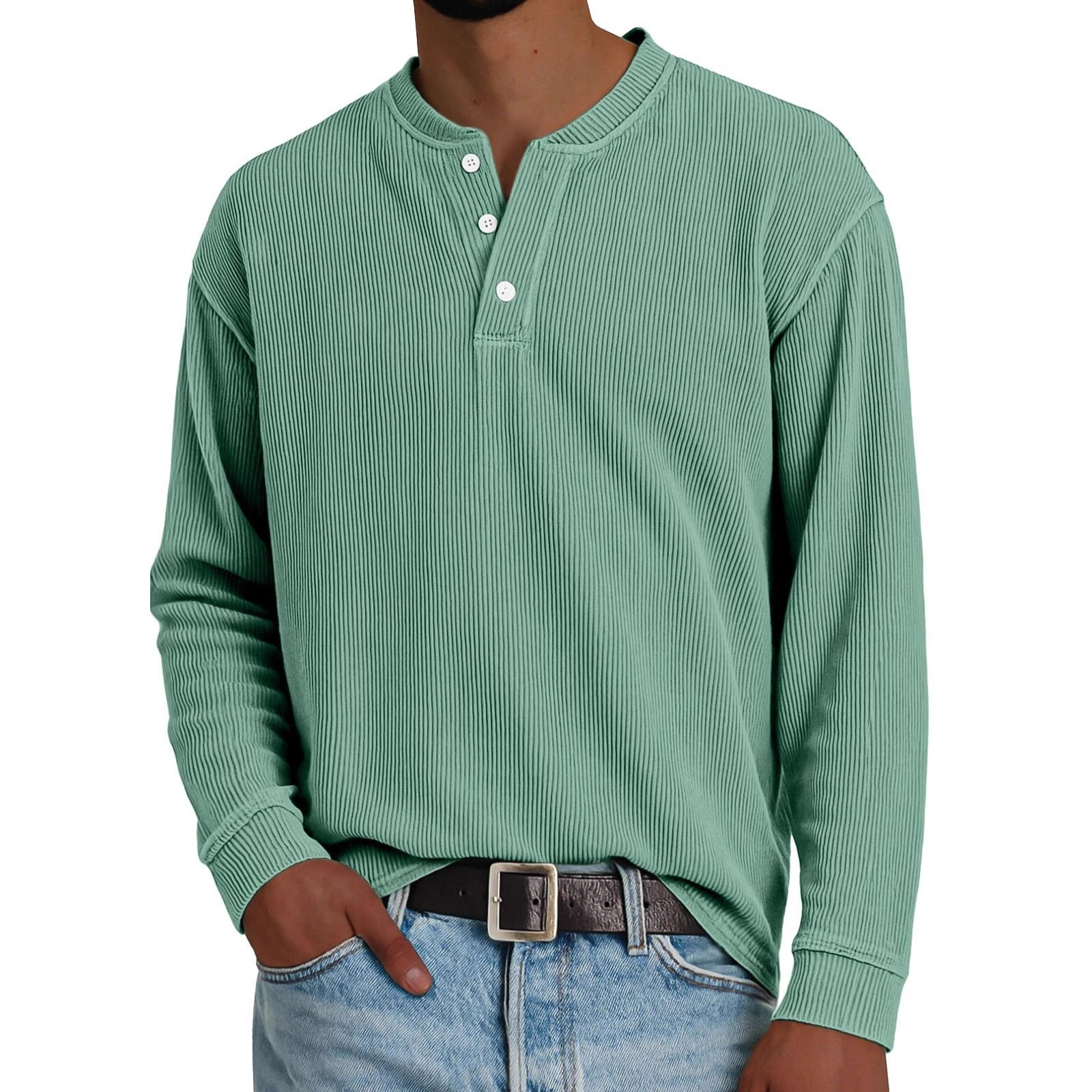 Premium Solid-color Comfortable Long-sleeve Design