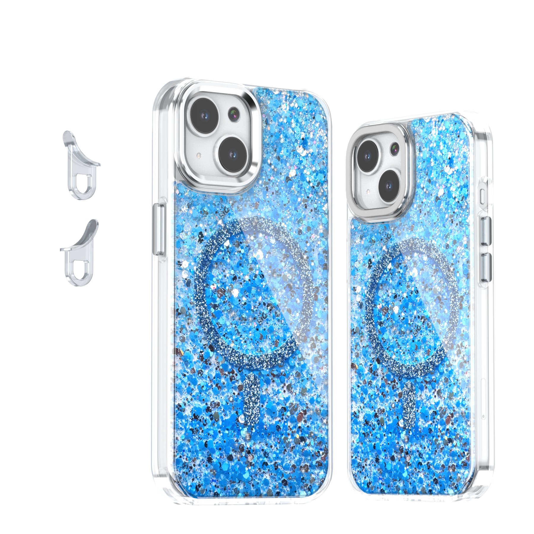 Creative Sequins Glitter Epoxy Magnetic Phone Case