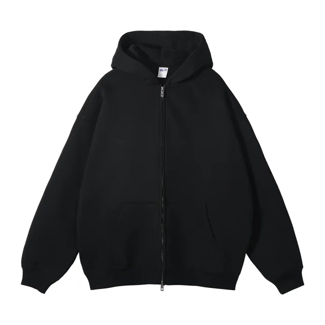 Fleece lined Thickened American Zipper Men's Sweater And Pants Black - Shop at LoveMi