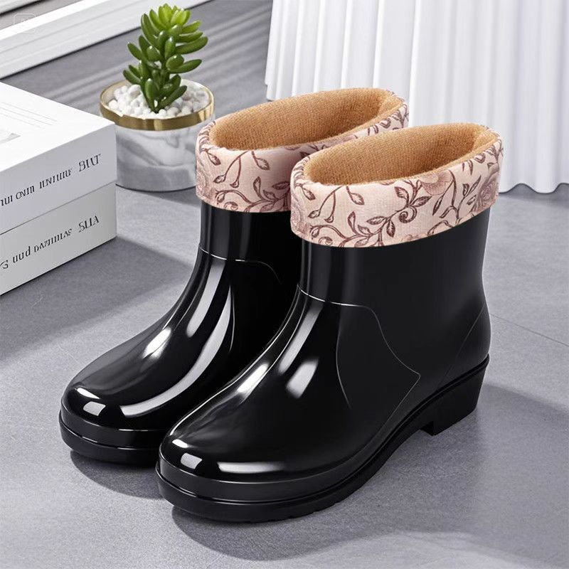 Fashionable Rain Boots For Women, Outdoor Wear Adult-sized Low-cut Waterproof 10