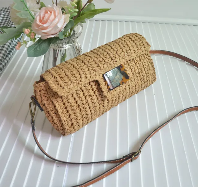 Straw Fashion Vintage Leopard Print Crossbody Bag Leopard - Shop at LoveMi