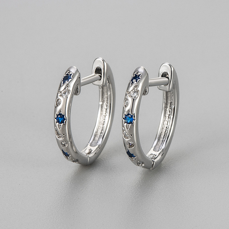 Copper Zircon Earrings